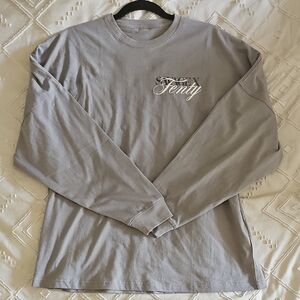 Fenty Beauty Gray Long Sleeve Men's Shirt